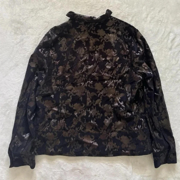 Vintage 90s Floral Grunge Bomber Jacket, Unisex - Picture 2 of 8